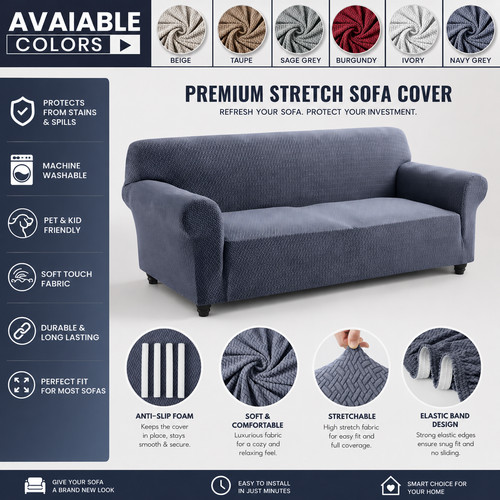 Universal stretch sofa - universal, 3