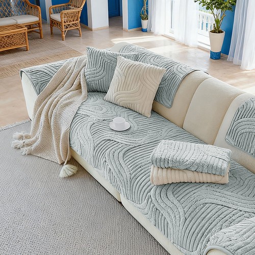 Plush sofa seat cover soft - sofa,