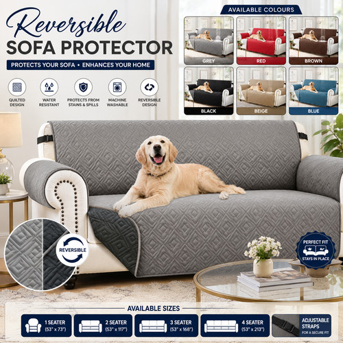 Reversible sofa slip - reversible, covers
