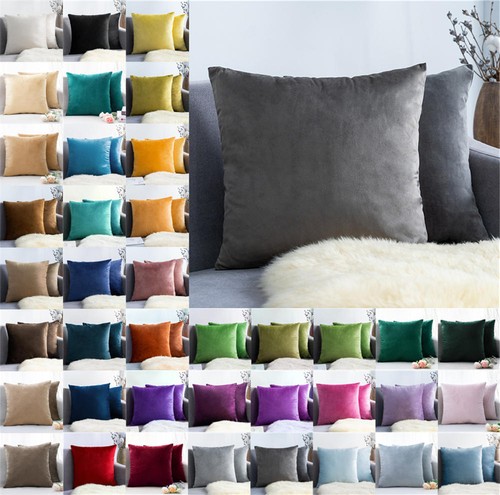 Plush velvet cushion - cushion, cover