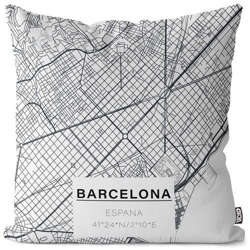 Void cushion cover italy map - cushion,