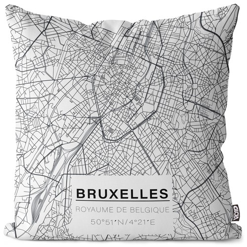 Void cushion cover city map - cushion,