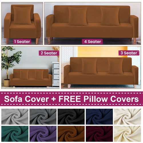 Velvet stretch sofa cover - stretch,