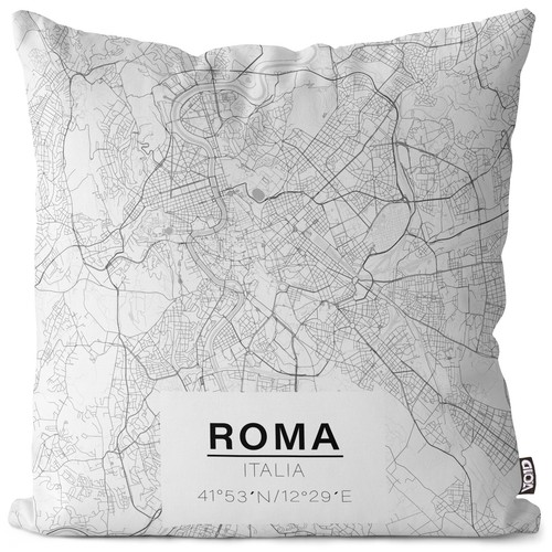 Void cushion cover italy - cushion, map